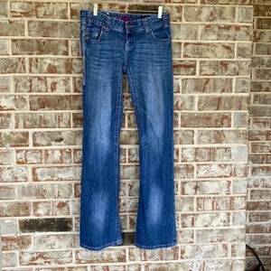 Rock and Roll Cowgirl Low Rise Blingy Bootcut Jeans